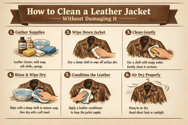 How to Clean a Leather Jacket Without Damaging It