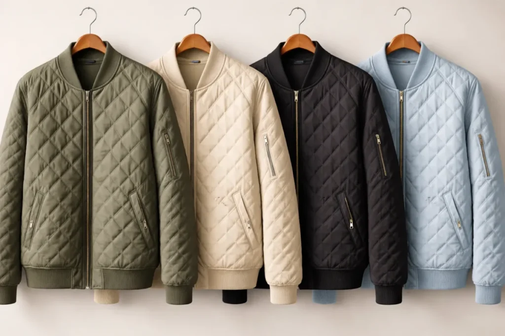 Quilted Bomber Jackets