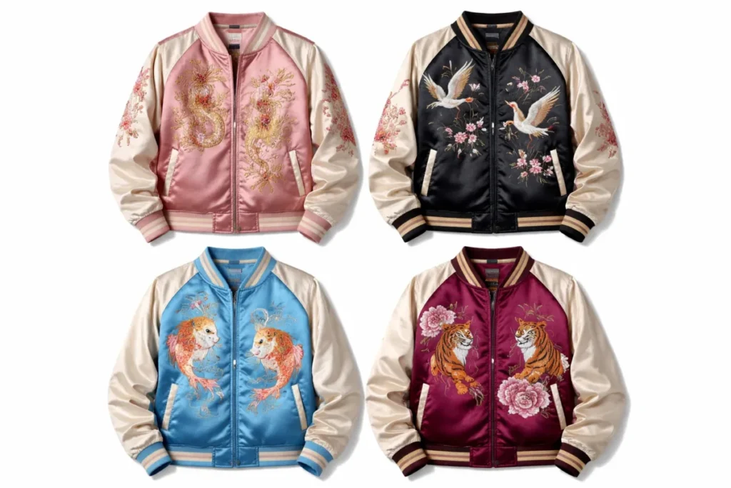 Satin and Silk Bomber Jackets