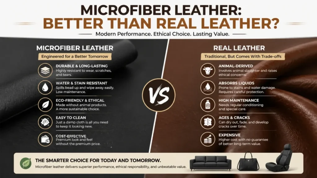 Microfiber Leather vs. Real Leather